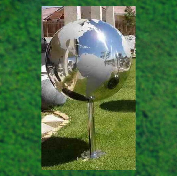 Stainless Steel Continents Water Spheres With Base